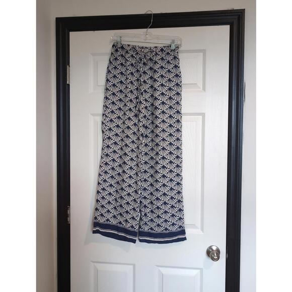 Small blue and white casual pants - Picture 1 of 5